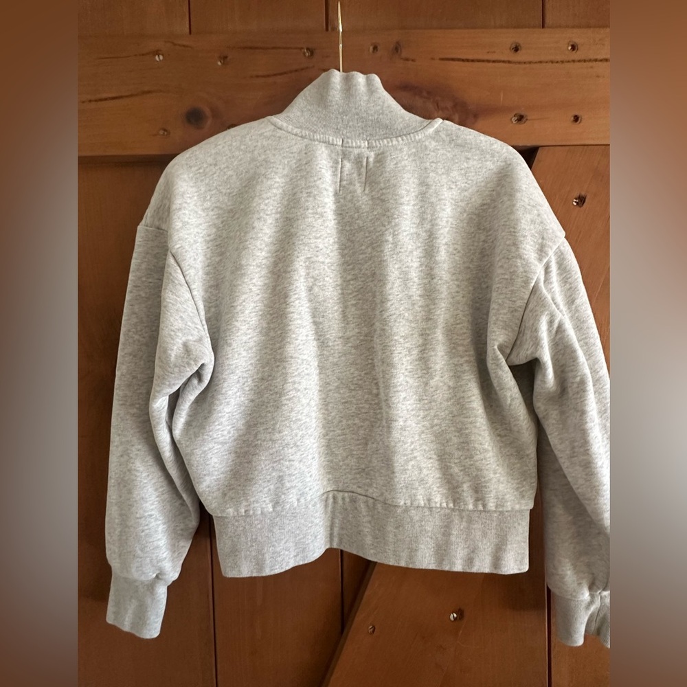 Women’s GAP Heather Gray Half-Zip Pullover Sz S - Picture 6 of 8
